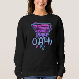 Oahu Vacation Vaporwave Ästhetik Sweatshirt