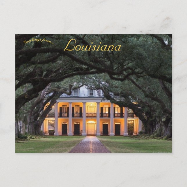 Oak Alley Plantation Vacherie Louisiana Postkarte (Vorderseite)