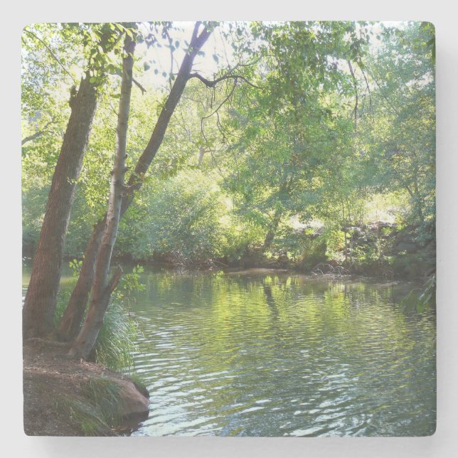 Oak Creek I in Sedona Arizona Naturfotografie Steinuntersetzer (Vorderseite)