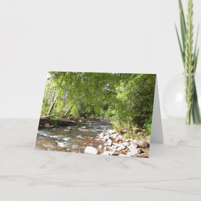 Oak Creek II in Sedona Arizona Naturfotografie Karte (Vorderseite)