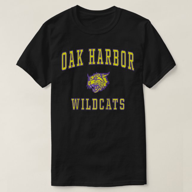 Oak Harbor High School Wildcats  T-Shirt (Design vorne)