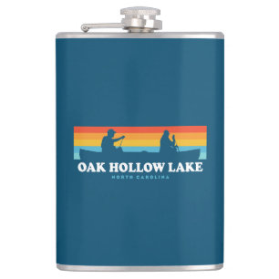 Oak Hollow Lake North Carolina Canoe Flachmann