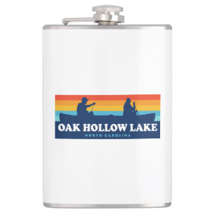 Oak Hollow Lake North Carolina Canoe Flachmann