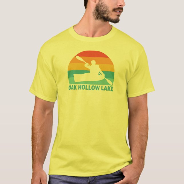 Oak Hollow Lake North Carolina Kayak T-Shirt (Vorderseite)