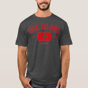 Oak Island Knights Templar Cross Design Geschenk T-Shirt