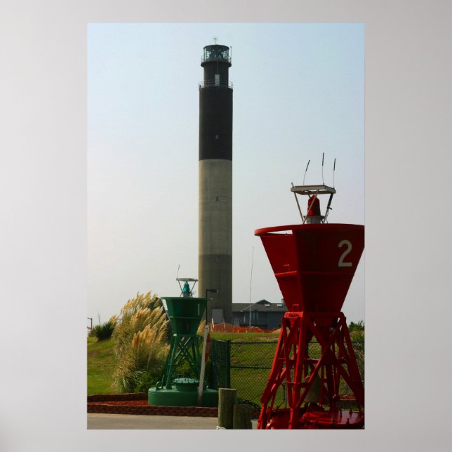 Oak Island Light und Buoys Poster (Vorne)