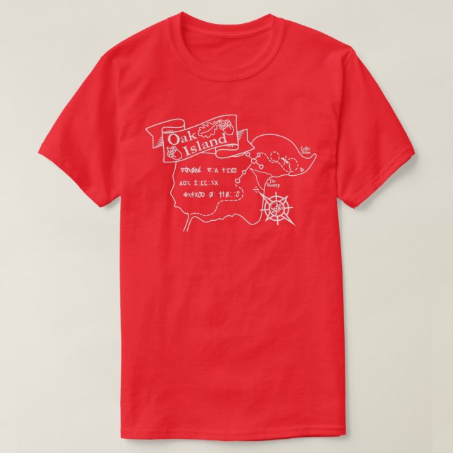 Oak Island Map T-Shirt (Design vorne)