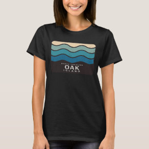 Oak Island NC Sommerzeit Lazy Wavy Waves T-Shirt