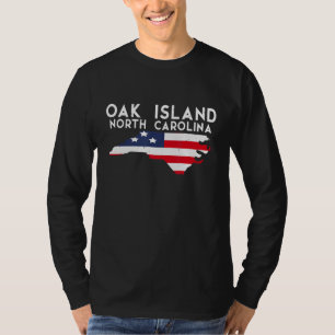Oak Island North Carolina USA Staat Amerika Reisen T-Shirt