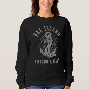 Oak Island Nova Scotia Kanada Vintager Anker Nauti Sweatshirt