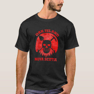 Oak Island Nova Scotia Schädel Schatzsucher T-Shirt