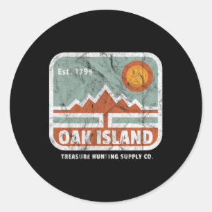 Oak Island Schatzsuche Versorgung Vintage 1795 Kar Runder Aufkleber