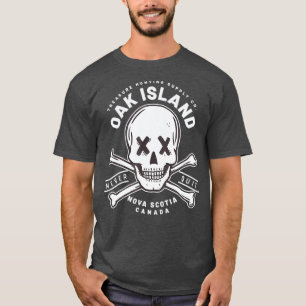 Oak Island Skull nie verlassen Templar Treasure T-Shirt