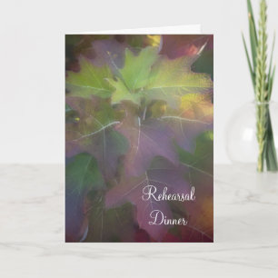 Oak Leaf Hydrangea Hochzeit Probe Dinner Einladung