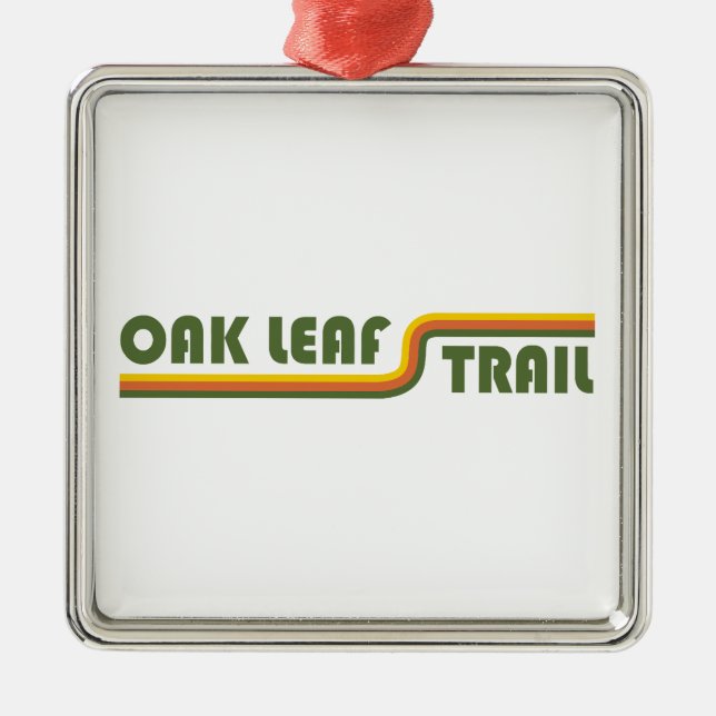 Oak Leaf Trail Wisconsin Ornament Aus Metall (Vorne)