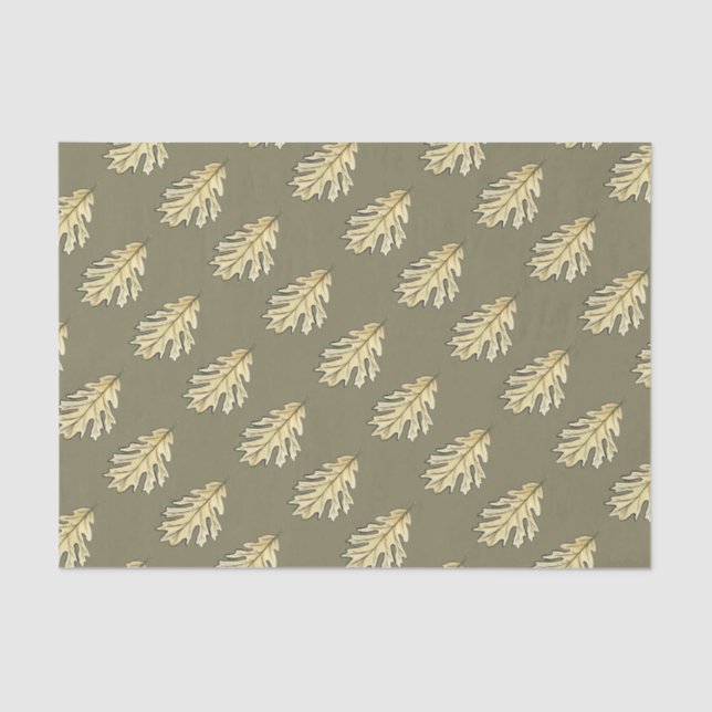 Oak Leaf Watercolor Seidenpapier (Vorderseite)