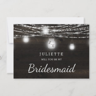 Oak Ridge Rustic Sei meine Bridesmaid Vorschlag Ca