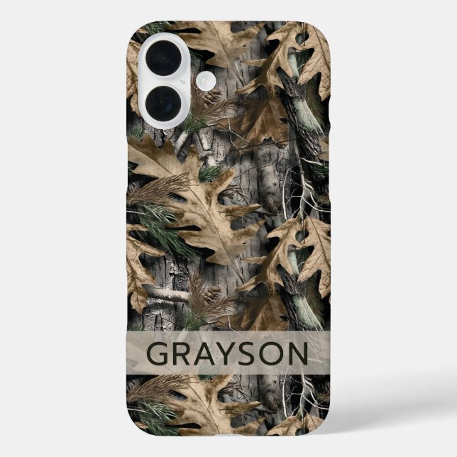 Oak Tree Camouflage Personalized Case-Mate iPhone Hülle (Rückseite)