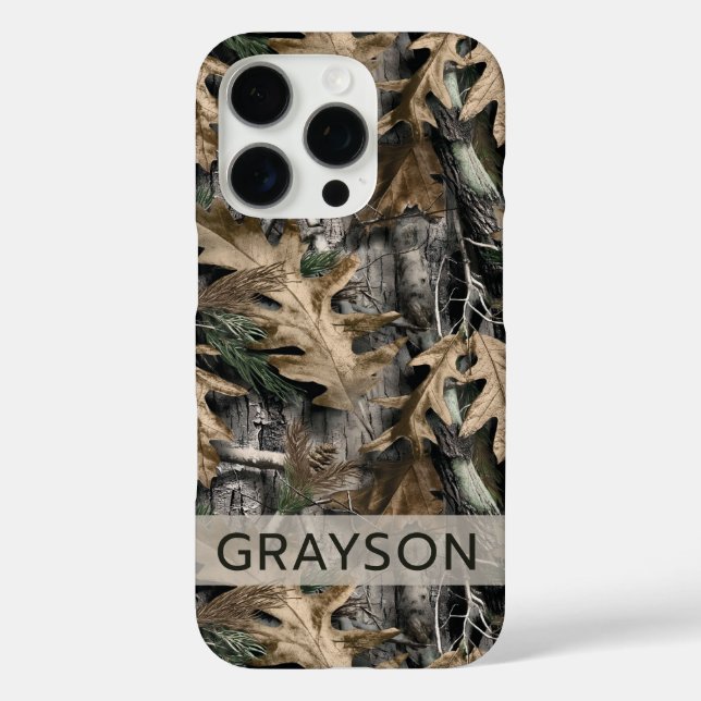 Oak Tree Camouflage Personalized Case-Mate iPhone Hülle (Rückseite)