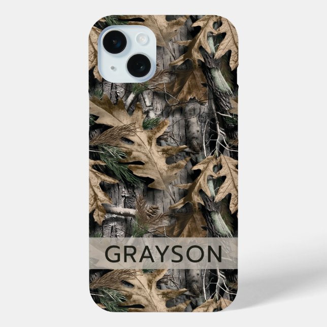 Oak Tree Camouflage Personalized Case-Mate iPhone Hülle (Rückseite)