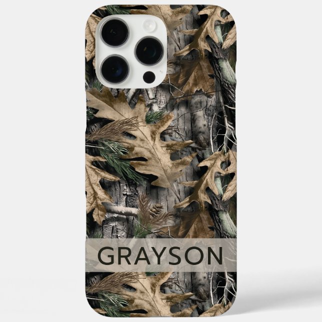 Oak Tree Camouflage Personalized Case-Mate iPhone Hülle (Rückseite)