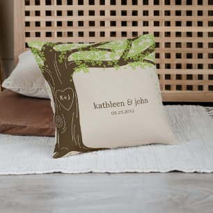 Oak Tree Custom Throw Pillow Kissen