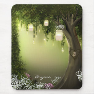 Oak Tree Enchanted Forest Garden Mouse Pad Mousepad