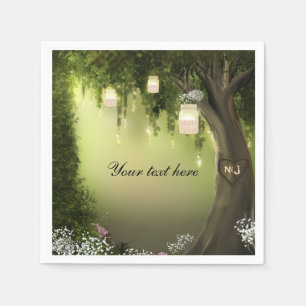 Oak Tree Enchanted Forest Garden Wedding Napkins Serviette