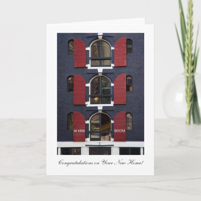 Oak Tree Eyes - Glückwunsch zu New Zuhause Karte (Vorderseite)