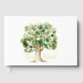 Oak Tree Foil Guestbook Gästebuch