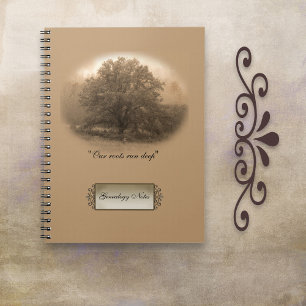 Oak Tree Genealogy-Notebook Notizblock