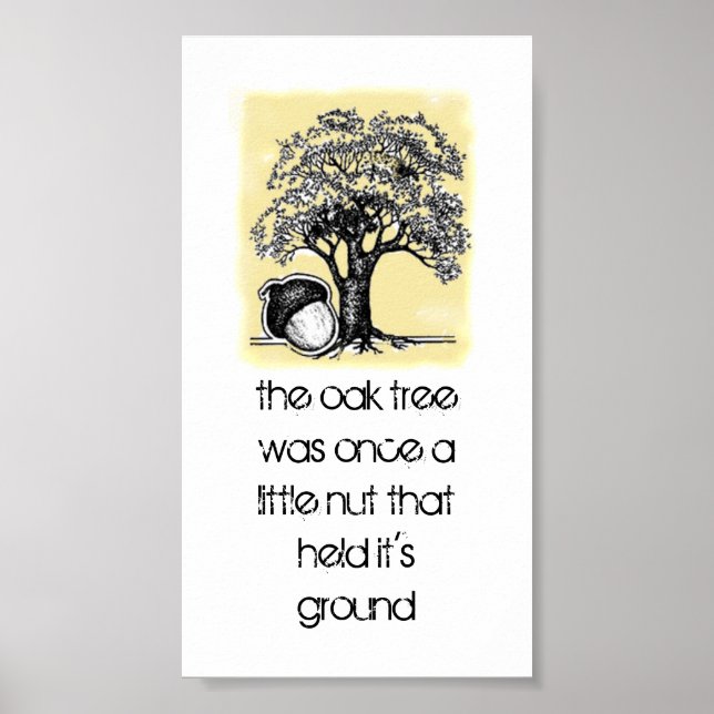 Oak Tree Inspiration Poster (Vorne)