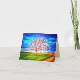 OAK TREE KLEINE GREETKARTE KARTE