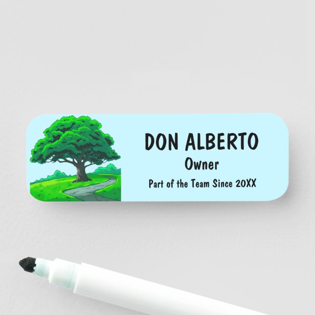 Oak Tree Logo | Custom Tree Trimming Services Namensschild (Beispiel)