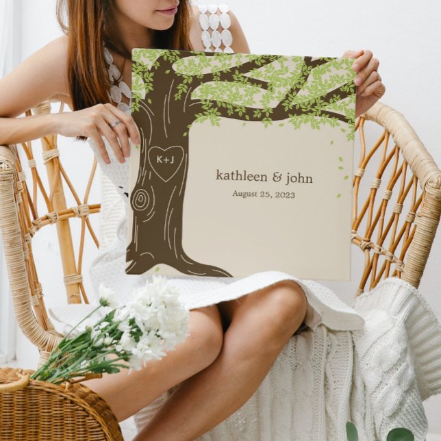 Oak Tree Wrapped Canvas Art - Green Leinwanddruck (Von Creator hochgeladen)
