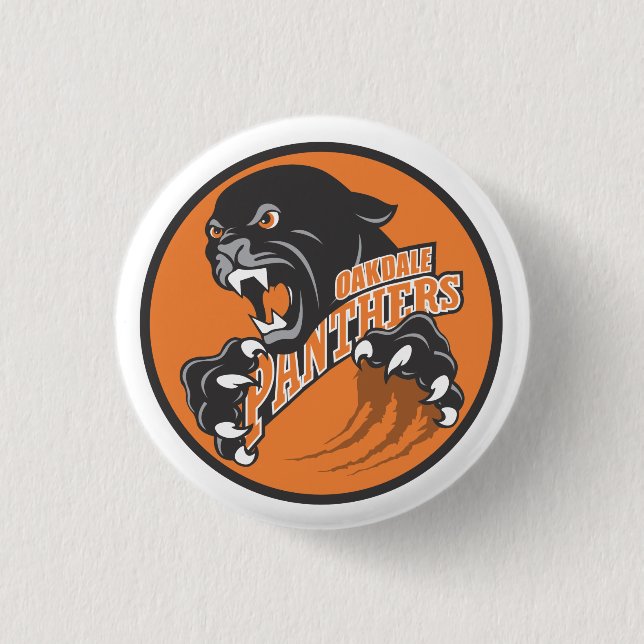 Oakdale Panther-Logo-Knopf Button (Vorderseite)