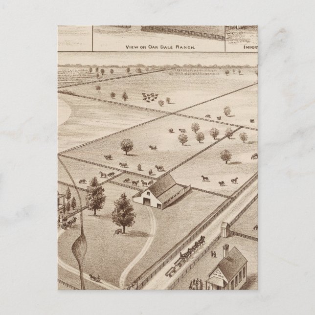 Oakdale Ranch Postkarte (Vorderseite)