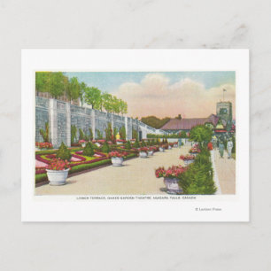 Oakes Garden Theater Unteres Terrasse Postkarte