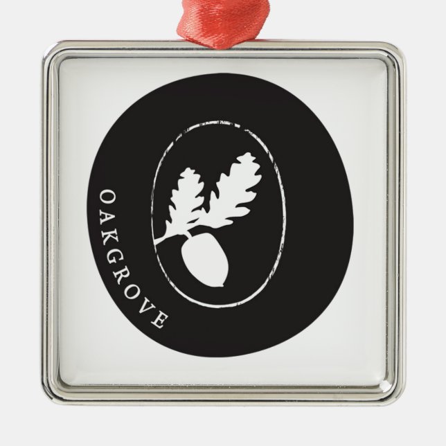 Oakgrove Verzierung Ornament Aus Metall (Vorne)
