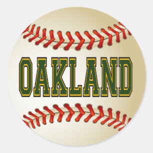 OAKLAND BASEBALL RUNDER AUFKLEBER