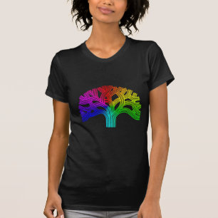 Oakland-Baum-Regenbogen T-Shirt