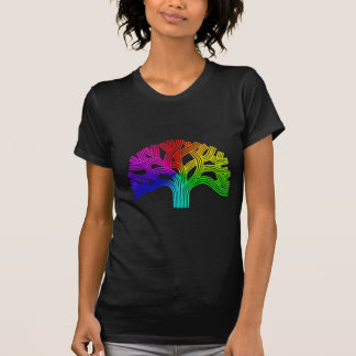 Oakland-Baum-Regenbogen T-Shirt