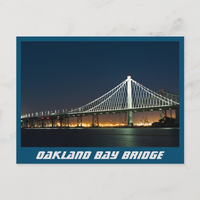 Oakland Bay Bridge Postkarte (Vorderseite)