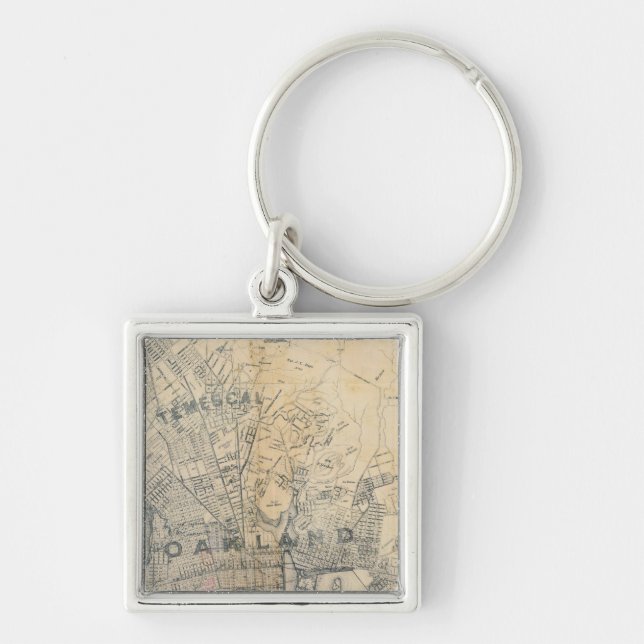 Oakland, Berkeley, Alameda Schlüsselanhänger (Vorne)