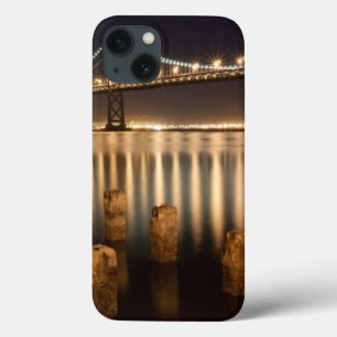 Oakland-Bucht-Brückennachtreflexionen iPhone 13 Hülle