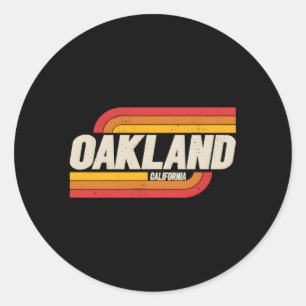 Oakland California Ca City Runder Aufkleber