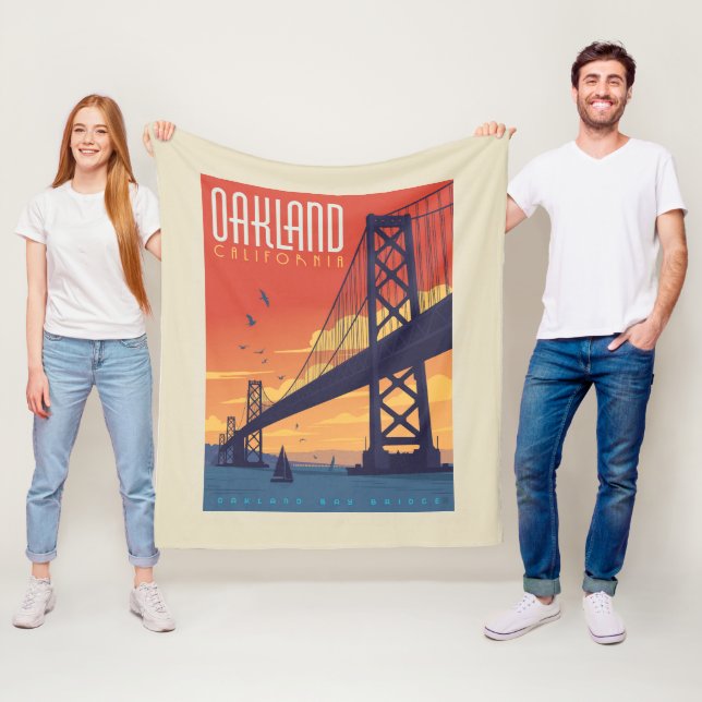 Oakland, California Fleecedecke (Beispiel)