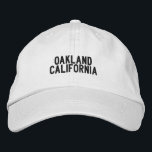 Oakland California Hat Bestickte Baseballkappe<br><div class="desc">Seien Sie stolz auf Ihre Heimatstadt</div>