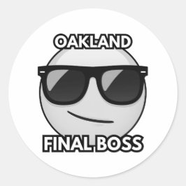 Oakland Final Boss Cool Emoji Sticker