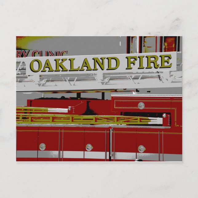 Oakland Fire Postkarte (Vorderseite)